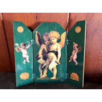 3Er Set Handgefertigte Engel Altar Tafeln/Einzigartiges Religiöses Wohn Dekor von LisasPiecesBoutique