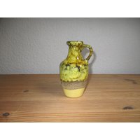 Henkelvase 60Er Jahre Grüntöne von Lisdeko