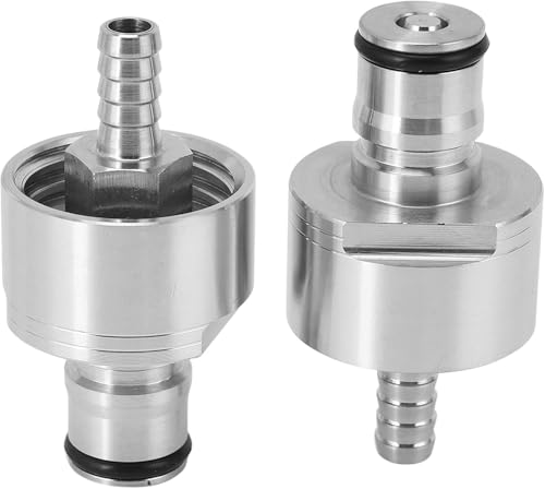 Liseng 304 Edelstahl Carbonation Cap 2er Set, 5/16 Barb, Kugelverriegelung, für Drink Flaschen Liseng 304 Edelstahl Carbonation Cap 2er Set, 5/16 Barb, Kugelverriegelung, für Drink Flaschen von Liseng
