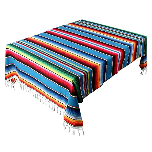 Liseng Mexikanische Decke Sarape Picknick Decke ÜBerwurf Tisch Decke Heiß Stange für Yoga Party, 120X180Cm von Liseng