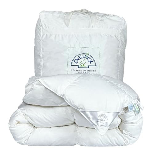 Daunex Daunendecke für französisches Bett, 200 x 220 cm, 100 % sibirische Gänsedaunen, Winter, hypoallergen und milbendicht, maschinenwaschbar, Made in Italy, Modell: Courmayeur Extra Warm Daunex Daunendecke für französisches Bett, 200 x 220 cm, 100 % sibirische Gänsedaunen, Winter, hypoallergen und milbendicht, maschinenwaschbar, Made in Italy, Modell: Courmayeur Extra Warm von Lisola