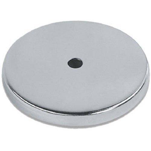 Runder Magnet mit Chromblende 81 x 10 mm bis zu 43 kg Haftkraft Rundmagnet von LISSEK