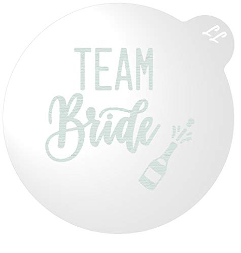 LissieLou Team Braut mit Champagnerflasche, Keks-Präger, Junggesellinnenabschied, Braut, Junggesellinnenabschied, Thema, Zuckerguss, Fondant-Stempel – transparent von LissieLou