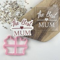 Die Beste Mama Ausstechform Und Embosser, Happy Mother's Day, Cookie Stempel, Day Ausstechform, Postbox Ideen von LissieLoves
