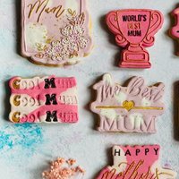 Die Beste Mama Ausstechform Und Stempel, Glücklicher Muttertag, Cookie Embosser, Happy Mother's Day Ausstechform, Postbox Ideen von LissieLoves