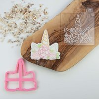 Einhorn Horn Keksausstecher Und Prägung, Keksstempel, Fairy Cookie Embosser, Prinzessin Stempel, Briefkasten Ideen von LissieLoves