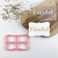 Fiesta in Zickzack Schrift Ausstecher Und Prägung, Cookie Stempel, Festival Karneval Keks Cutter, Briefkasten Ideen von LissieLoves