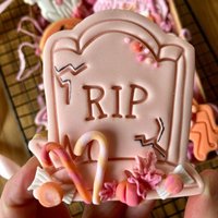 Grabstein Keksausstechform & Stempel - Halloween Fondant von LissieLoves