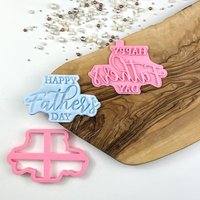 Happy Father's Day Style 5 Ausstecher Und Stempel, Briefkasten Ideen, Vatertag Ausstecher, Day, Vatertagskekse von LissieLoves