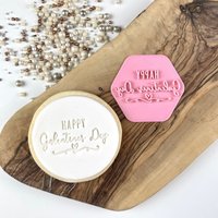 Happy Galentine's Day Style 3 Keks Stempel, Valentinstag Ausstecher, Liebe Ausstechform, Herz Stempel von LissieLoves