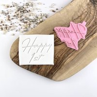 Happy Number Ausstecher Und Stempel, Geburtstag Cookie Cutter, Alter Prägung, Zahlen Cutter von LissieLoves