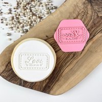 Liebe Gutschein Keks Stempel, Valentinstag Ausstechform, Fondant Herz Stempel von LissieLoves