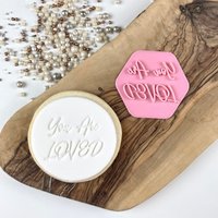 Liebe Keks Stempel, Valentinstag Ausstechform, Keksausstecher, Zuckerguss Herz Stempel von LissieLoves