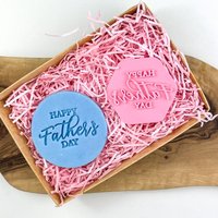 Mini Happy Father Es Day Style 5 Vatertag Keksschneider, Keksstempel, Briefkasten Ideen, Kekse, Kekse von LissieLoves