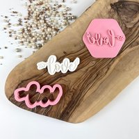 Mini Liebe Mit Pfeil Und Herz Ausstechform Stempel, Valentinstag Ausstechform, Fondant Keks Stempel von LissieLoves