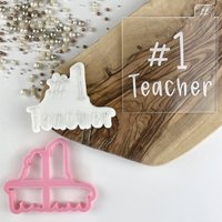 Nummer #1 Lehrer Cookie Cutter Und Prägung, Stempel, Klasse Von 2021 Embosser, Bester Briefkasten Ideen von LissieLoves
