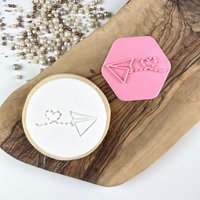 Papierflieger Mit Herz Keksstempel, Valentinstag Keks Cutter, Love Cookie Cutter, Icing Stamp, Keksstempel von LissieLoves