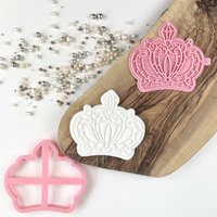 Prinzessin Krone Keksausstecher Und Stempel Von Catherine Marie Cake, Keksstempel, Fairy Cookie Embosser, Princess Embosser von LissieLoves