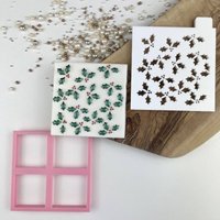 stechpalmen Ausstecher Und Embosser Von Frosted Cakes By Em von LissieLoves