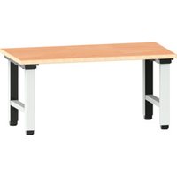 Lista Arbeitstisch (BxTxH) 2000x750x715-1215mm Multiplex R7035 von Lista