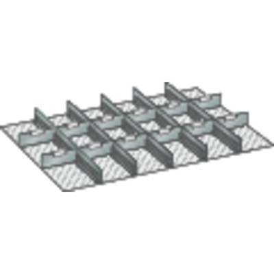 Trennwände FH 250 54x36E, 17-teilig Trennwände FH 250 54x36E, 17-teilig von Lista