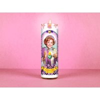 Saint Betty White The Golden Girls Celebrity Gebetskerze | Nicht Parfümiert 20 cm Glas Gebetsvotiv - 100% Handgefertigt in Den Usa von GiftAndGrift