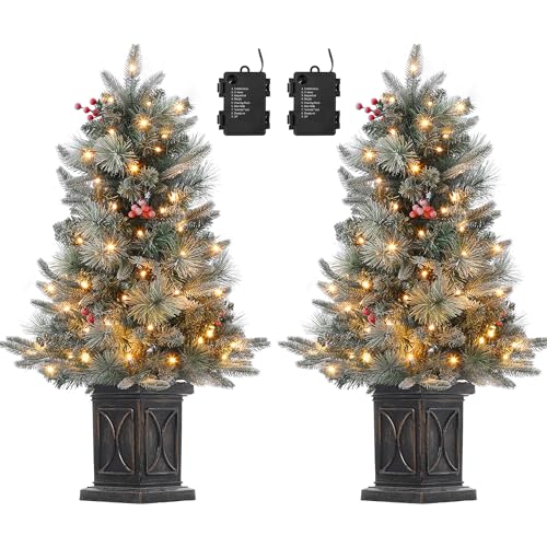 2PCS 90cm Premium Weihnachtsbaum Künstlich mit 78 Warmweiß LEDs - Batteriebetrieben Künstlicher Weihnachtsbaum mit 8 Einstellbare Modi, Weihnachtsbaum mit Dichte Zweige 2PCS 90cm Premium Weihnachtsbaum Künstlich mit 78 Warmweiß LEDs - Batteriebetrieben Künstlicher Weihnachtsbaum mit 8 Einstellbare Modi, Weihnachtsbaum mit Dichte Zweige von Litake