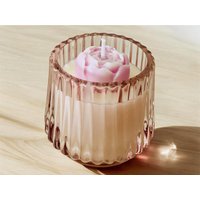Blumenkerze Im Glas I Duftkerze Geburtstagskerze Geburtstagsgeschenk Muttertags Geschenk Kerze Kleine Aufmerksamkeit von LitandLovelyCandles