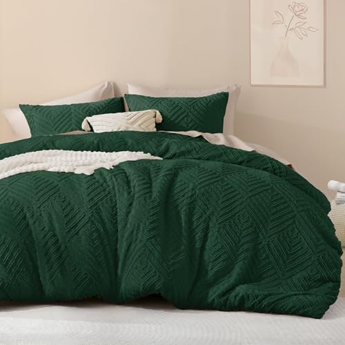 Litanika Smaragdgrünes Queen-Bettwäsche-Set, 3-teilig, dunkelgrün, getuftet, Boho-Bauernhaus-Bettwäsche-Sets, leicht, flauschig, für alle Jahreszeiten (228 x 228 cm Bettdecke und 2 Kissenbezüge) Litanika Smaragdgrünes Queen-Bettwäsche-Set, 3-teilig, dunkelgrün, getuftet, Boho-Bauernhaus-Bettwäsche-Sets, leicht, flauschig, für alle Jahreszeiten (228 x 228 cm Bettdecke und 2 Kissenbezüge) von Litanika