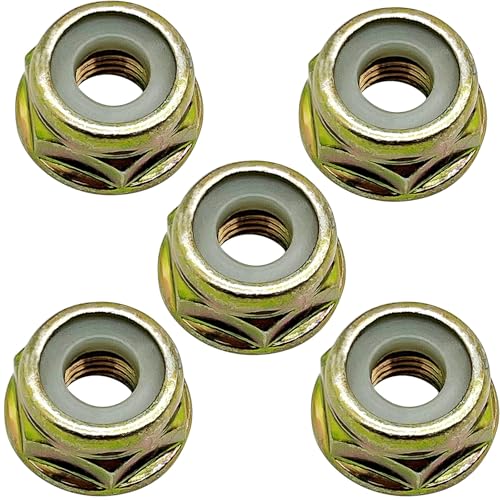 10 Universelle Linksgewinde-Messermuttern M10 x 1,25 - Ersatz für Freischneider und Trimmer - Passend für Greenworks Milwaukee Makita Husqvarna - Zubehör für Getriebekopf von LiteTour