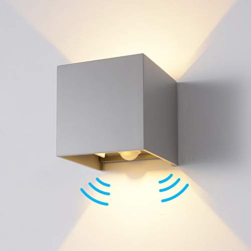 18W LED Außenleuchte mit Bewegungsmelder Wand-Lampe Wandleuchte Sensor Warmweiß