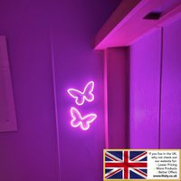 Nachricht An Mich Für Benutzerdefinierte Leuchtreklamen Schmetterling Mini Neonlicht - Dimmer Wandleuchte Dekoration Lampe Benutzerdefinierte von LitelyLights