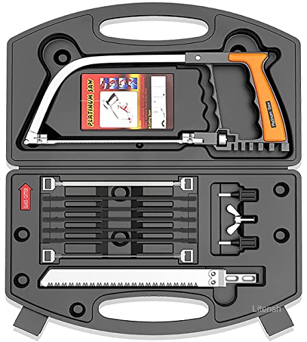 Litensh 13 teiliges Mehrzweck Handsägen Set, Metallhand-Bügelsäge Fliesensäge Universal Holzfliesensäge Bogensägen Holzbearbeitungswerkzeuge für Kunststoff, Glas, Fliesen, Metall von Litensh