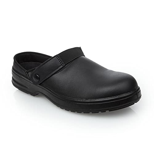 Lites Unisex Sicherheitsclogs schwarz 37 von Slipbuster Footwear