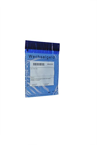 100 x Sicherheitstaschen: 145 x 220 mm, Druck: " Wechselgeld " von Litfax