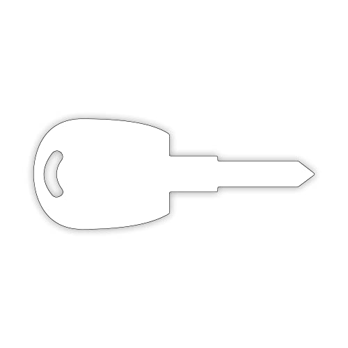 Übergabeschlüssel, symbolischer Autoschlüssel, auf 3 mm weißer stabiler Hohlkammerplatte, neutral von Litfax