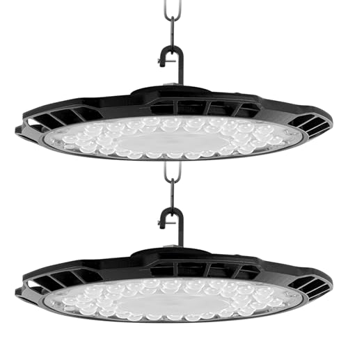 200W 2 Stück LED Hallenstrahler,20000LM LED Werkstatt Deckenleuchte,6500K Kaltweiß Hallenbeleuchtung LED,IP65 Wasserdichte UFO LED Werkstattlampe,Industrielampe High Bay Licht für Fabriken Garage 200W 2 Stück LED Hallenstrahler,20000LM LED Werkstatt Deckenleuchte,6500K Kaltweiß Hallenbeleuchtung LED,IP65 Wasserdichte UFO LED Werkstattlampe,Industrielampe High Bay Licht für Fabriken Garage von Litglobe