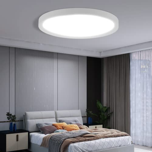 Litglobe LED Deckenleuchte 36W,3600LM 6500K KaltesWeiß Deckenlampe LED,IP44 Wasserdichte Deckenleuchte Flach,Ø36CM Rund Deckenlampe für Schlafzimmer Küche Flur Balkon von Litglobe