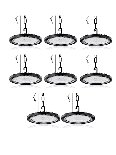 LED UFO Industrielampe,100W 10000LM Superhell Hallenstrahler LED,6000K Kaltweiß LED Hallenbeleuchtung,IP65 Wasserdicht LED High Bay Licht für Garage Fabrik Hallenbeleuchtung Werkstattbeleuchtung von Litglobe