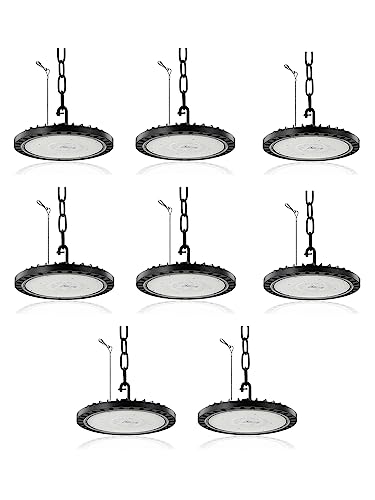 LED UFO Industrielampe,300W 30000LM Superhell Hallenstrahler LED,6000K Kaltweiß LED Hallenbeleuchtung,IP65 Wasserdicht LED High Bay Licht für Garage Fabrik Hallenbeleuchtung Werkstattbeleuchtung von Litglobe