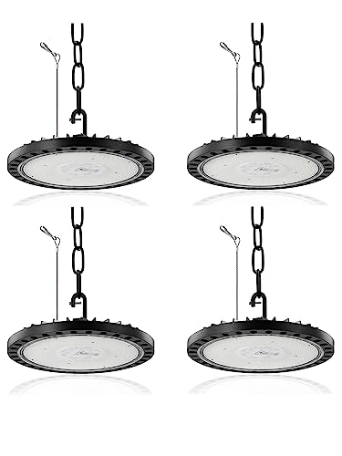 LED UFO Industrielampe,300W 30000LM Superhell Hallenstrahler LED,6000K Kaltweiß LED Hallenbeleuchtung,IP65 Wasserdicht LED High Bay Licht für Garage Fabrik Hallenbeleuchtung Werkstattbeleuchtung von Litglobe