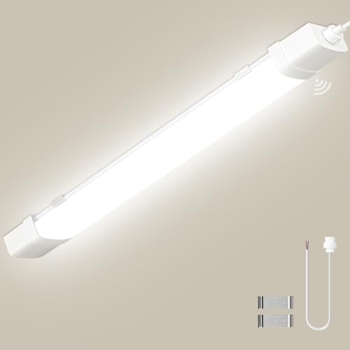 Litglobe LED Feuchtraumleuchte 115CM mit Bewegungsmelder,4500K Neutralweiß LED Röhre,40W 4400LM Sensor Feuchtraumlampe,IP65 Wasserdicht Kellerleuchte,Leuchtstoffröhre für Küche Büro Flur Balkon Trepp Litglobe LED Feuchtraumleuchte 115CM mit Bewegungsmelder,4500K Neutralweiß LED Röhre,40W 4400LM Sensor Feuchtraumlampe,IP65 Wasserdicht Kellerleuchte,Leuchtstoffröhre für Küche Büro Flur Balkon Trepp von Litglobe
