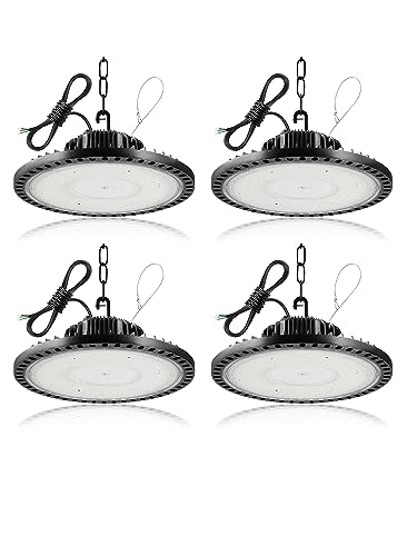 Litglobe LED UFO Industrielampe 200W,20000LM Superhell Hallenstrahler LED,6500K Kaltweiß LED Hallenbeleuchtung,IP65 Wasserdicht LED Werkstattlampe Deckenleuchte für Garage Fabrik von Litglobe