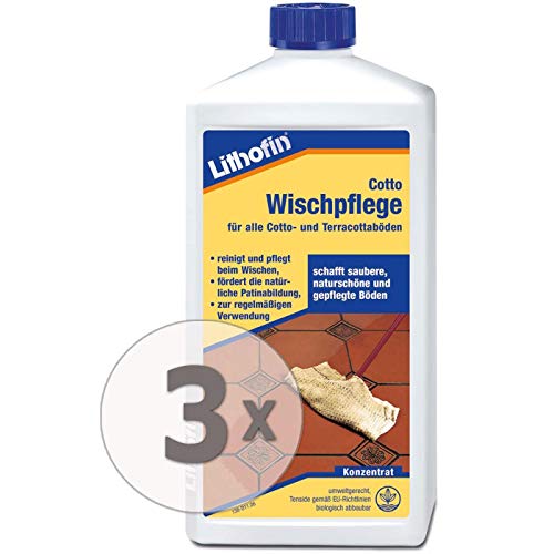 Lithofin Cotto Wischpflege 3 l - Pflege & Reinigung für Terracotta Boden - Konzentrat - sehr ergiebig Lithofin Cotto Wischpflege 3 l - Pflege & Reinigung für Terracotta Boden - Konzentrat - sehr ergiebig von Lithofin