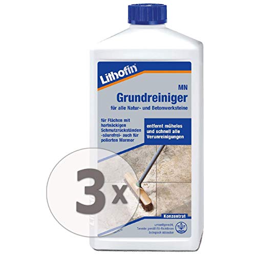 Lithofin MN Grundreiniger 3 l - Zum Grundreinigen gebrauchter Böden - von poliertem Marmor und Kalkstein Lithofin MN Grundreiniger 3 l - Zum Grundreinigen gebrauchter Böden - von poliertem Marmor und Kalkstein von Lithofin