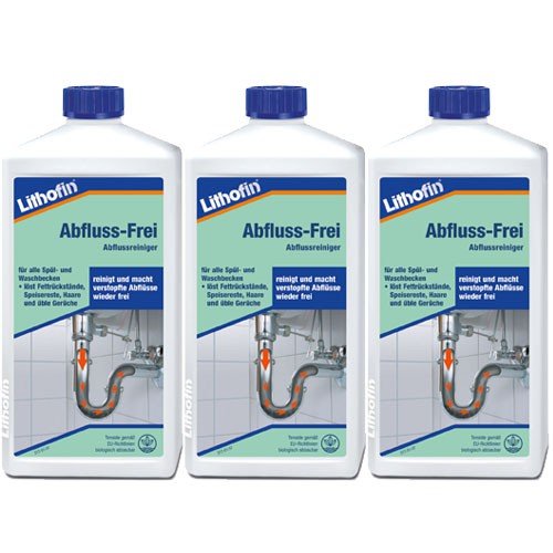 Lithofin Abfluss-Frei 3 l - von Abflüssen an Spül und Waschbecken in Küche & Bad Lithofin Abfluss-Frei 3 l - von Abflüssen an Spül und Waschbecken in Küche & Bad von Lithofin