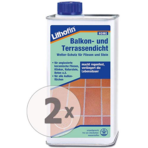 Lithofin Balkon- und Terrassendicht 2 l - Imprägnierung - Schützt wasserabweisend - Verlängert die Lebensdauer Lithofin Balkon- und Terrassendicht 2 l - Imprägnierung - Schützt wasserabweisend - Verlängert die Lebensdauer von Lithofin