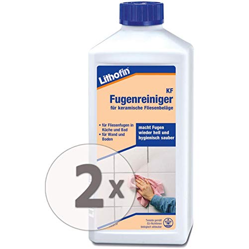 Lithofin KF Fugenreiniger 1 l - sehr ergiebig - intensiv wirkend - mildalkalisch - Reiniger für Fugen in Küche & Bad Lithofin KF Fugenreiniger 1 l - sehr ergiebig - intensiv wirkend - mildalkalisch - Reiniger für Fugen in Küche & Bad von Lithofin