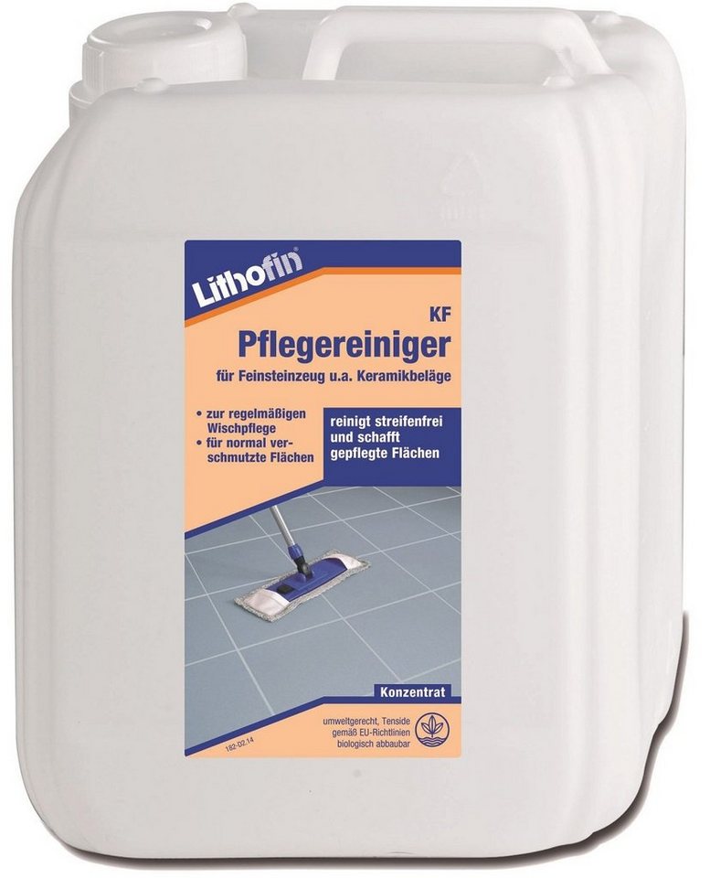 Lithofin LITHOFIN KF Pflegereiniger für Feinsteinzeug 5 Ltr Naturstein-Reiniger von Lithofin