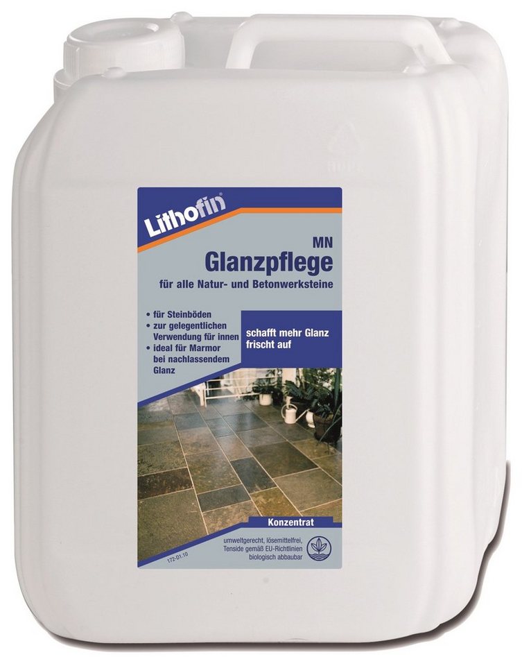 Lithofin LITHOFIN MN Glanzpflege für Marmorböden und Betonstein 5 Ltr Naturstein-Reiniger von Lithofin